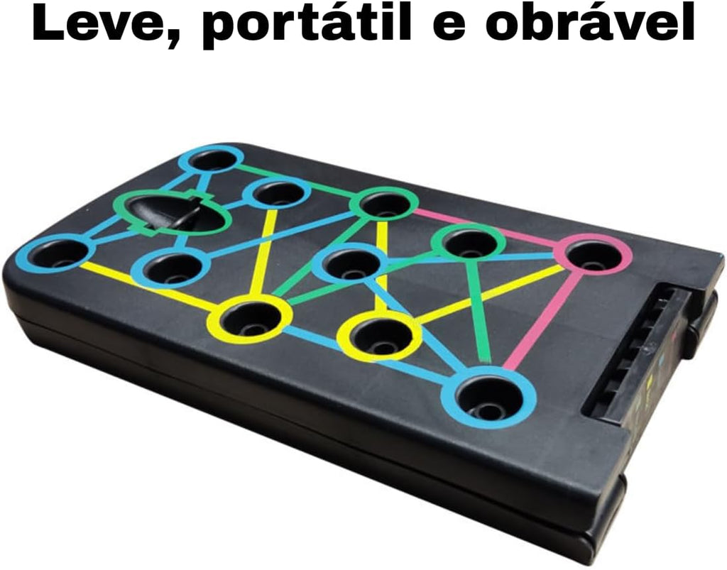 Prancha de Flexao 9 em 1 Portatil e Dobravel