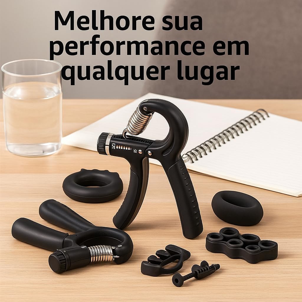 PowerGrip Max: Exercitador de Força para as Mãos Ajustável